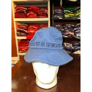 Vintage Crazy Shirts Bucket Hat Hawaii '64 Tribal Blue Wrap Around NWT Blue 90s